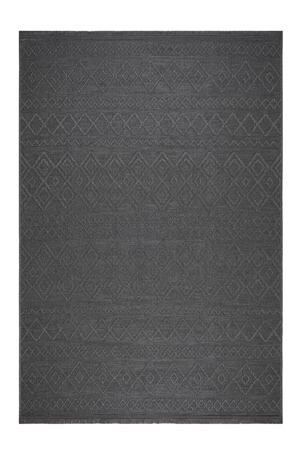 Simba SM01 Anthracite Modern Sisal Halı görsel 2