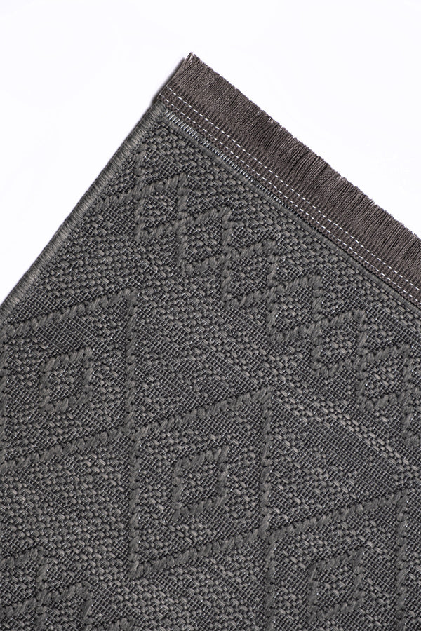 Simba SM01 Anthracite Modern Sisal Halı görsel 6