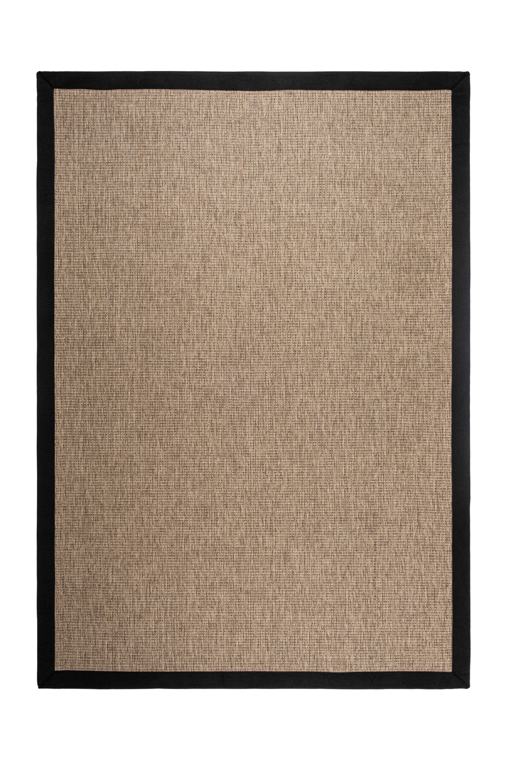 Judy JD03 Sand Pamuk Bordür 10 Black Salon Koridor Mutfak Sisal Halı görsel 1