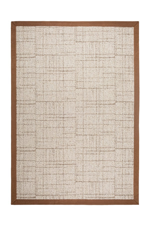 Look LK01 Cream Pamuk Bordür 04 Dark Beige Salon Koridor Mutfak Sisal Halı görsel 2