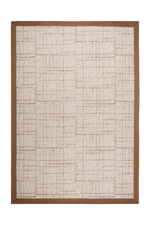 Look LK01 Cream Pamuk Bordür 04 Dark Beige Salon Koridor Mutfak Sisal Halı görsel 2