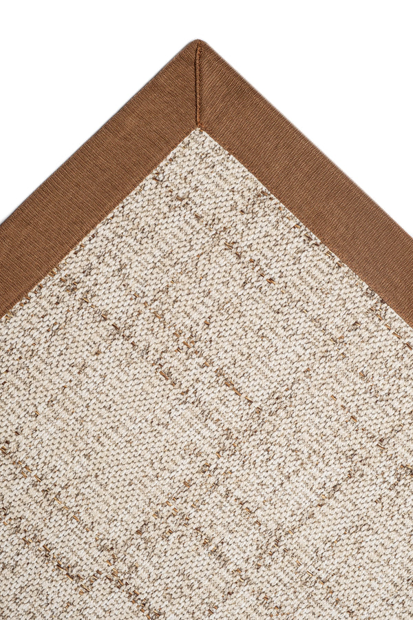 Look LK01 Cream Pamuk Bordür 04 Dark Beige Salon Koridor Mutfak Sisal Halı görsel 4