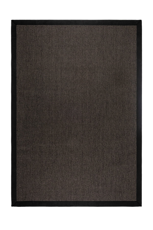 Suit SU04 Anthracite Pamuk Bordür 10 Black Salon Koridor Mutfak Sisal Halı görsel 2