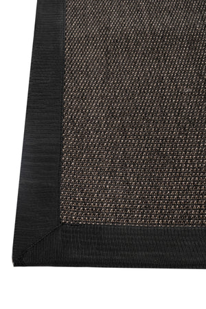 Suit SU04 Anthracite Pamuk Bordür 10 Black Salon Koridor Mutfak Sisal Halı görsel 4