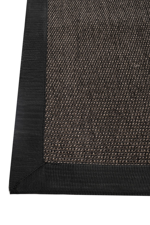 Suit SU04 Anthracite Pamuk Bordür 10 Black Salon Koridor Mutfak Sisal Halı görsel 4