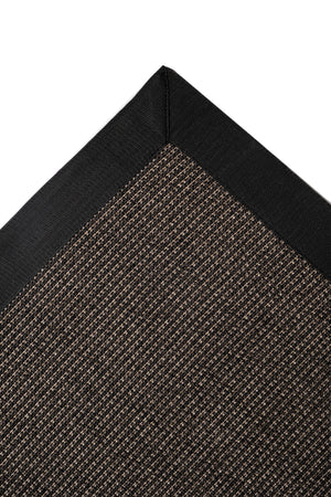 Suit SU04 Anthracite Pamuk Bordür 10 Black Salon Koridor Mutfak Sisal Halı görsel 3