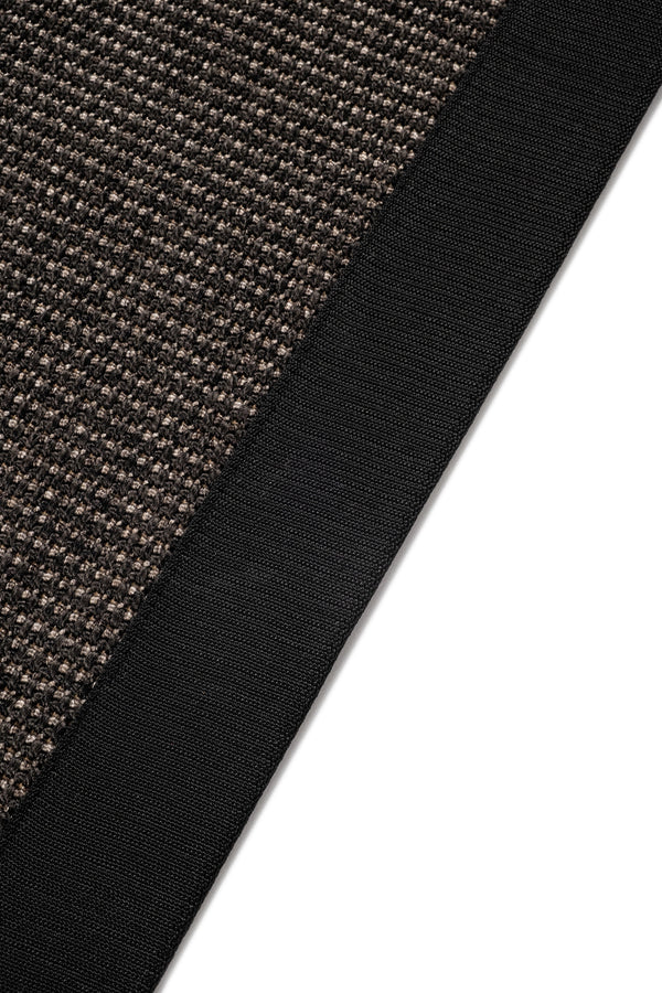 Suit SU04 Anthracite Pamuk Bordür 10 Black Salon Koridor Mutfak Sisal Halı görsel 5