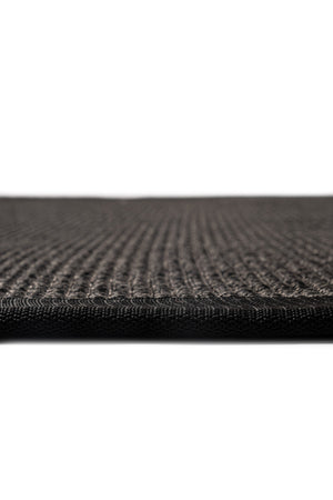 Suit SU04 Anthracite Pamuk Bordür 10 Black Salon Koridor Mutfak Sisal Halı görsel 7
