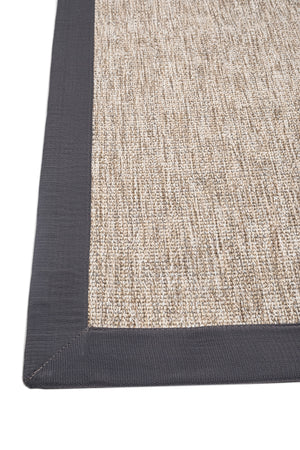 Judy JD02 Natural Pamuk Bordür 08 Anthracite Salon Koridor Mutfak Sisal Halı görsel 4