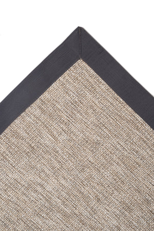 Judy JD02 Natural Pamuk Bordür 08 Anthracite Salon Koridor Mutfak Sisal Halı görsel 3