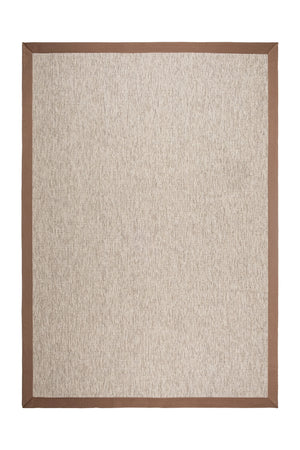 Judy JD01 Cream Pamuk Bordür 05 Light Brown Salon Koridor Mutfak Sisal Halı görsel 2