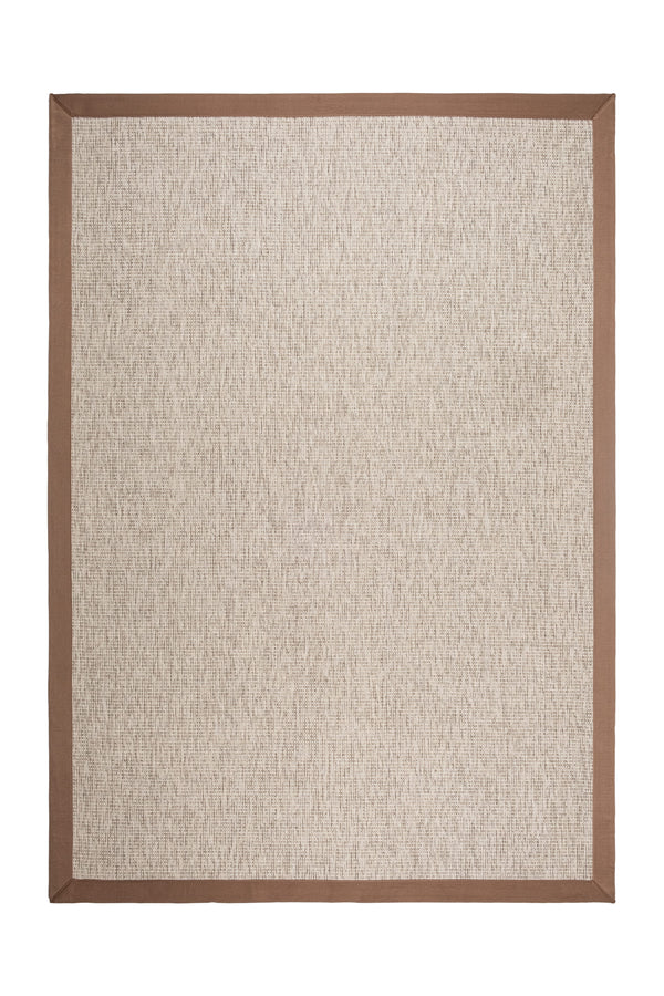 Judy JD01 Cream Pamuk Bordür 05 Light Brown Salon Koridor Mutfak Sisal Halı görsel 2