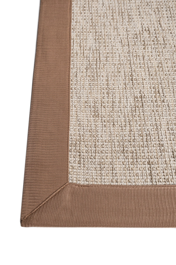 Judy JD01 Cream Pamuk Bordür 05 Light Brown Salon Koridor Mutfak Sisal Halı görsel 4