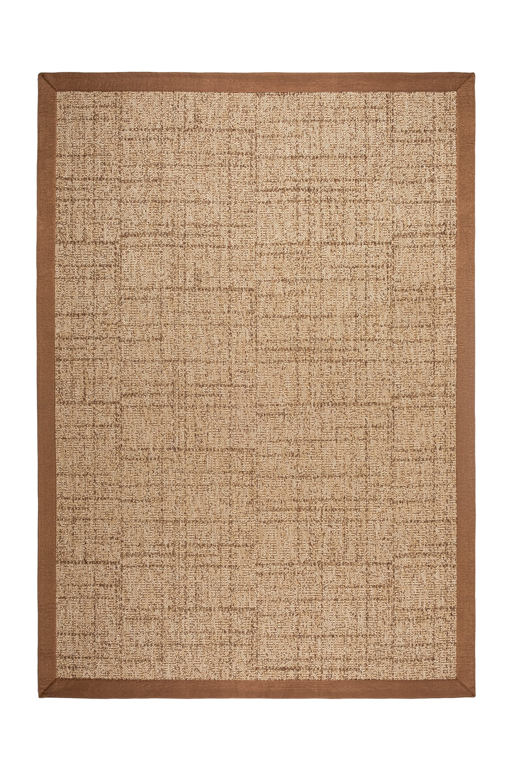 Look LK03 Jut Pamuk Bordür 04 Dark Beige Salon Koridor Mutfak Sisal Halı görsel 1