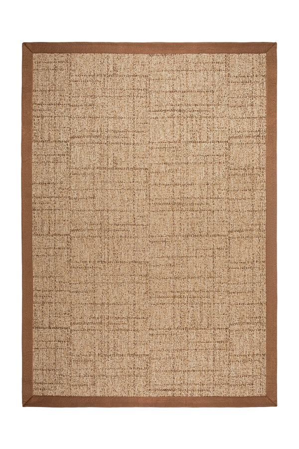 Look LK03 Jut Pamuk Bordür 04 Dark Beige Salon Koridor Mutfak Sisal Halı görsel 2