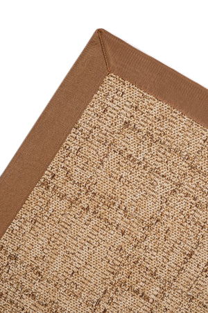 Look LK03 Jut Pamuk Bordür 04 Dark Beige Salon Koridor Mutfak Sisal Halı görsel 4