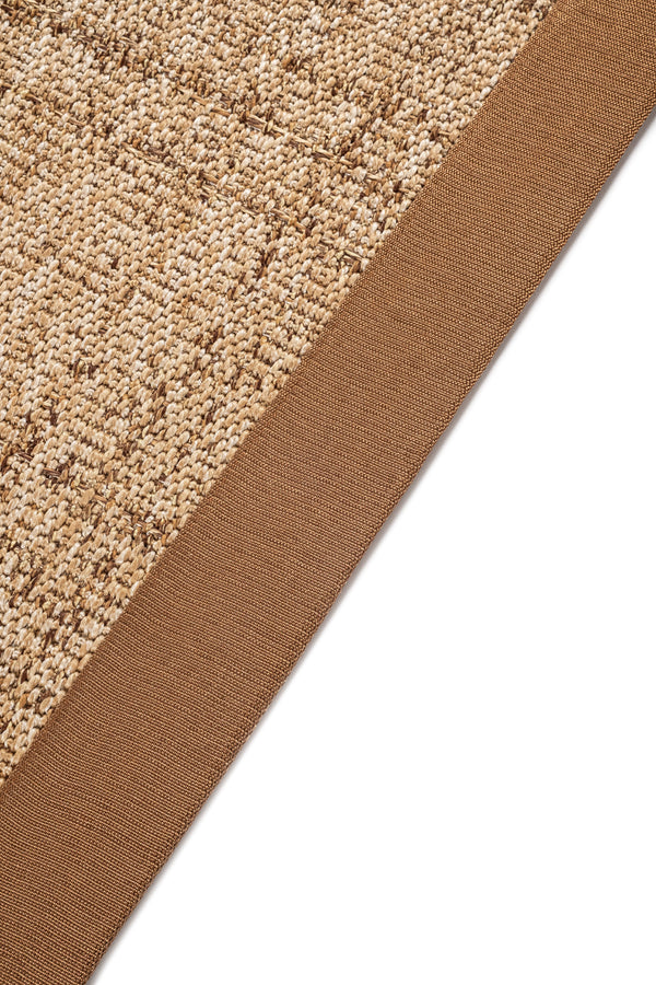 Look LK03 Jut Pamuk Bordür 04 Dark Beige Salon Koridor Mutfak Sisal Halı görsel 6
