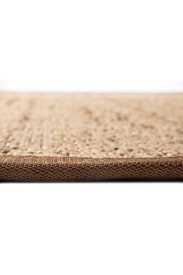 Look LK03 Jut Pamuk Bordür 04 Dark Beige Salon Koridor Mutfak Sisal Halı görsel 7