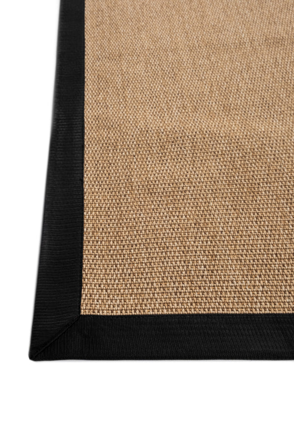 Suit SU03 Jut Pamuk Bordür 10 Black Salon Koridor Mutfak Sisal Halı görsel 4