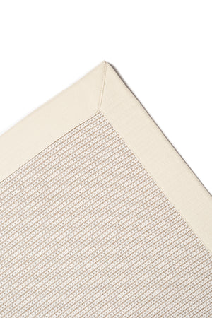 Suit SU01 Cream Pamuk Bordür 01 White Salon Koridor Mutfak Sisal Halı görsel 3
