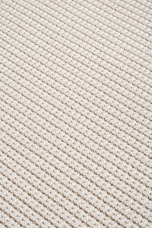 Suit SU01 Cream Pamuk Bordür 01 White Salon Koridor Mutfak Sisal Halı görsel 6