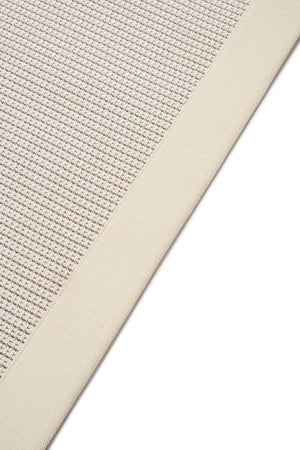 Suit SU01 Cream Pamuk Bordür 01 White Salon Koridor Mutfak Sisal Halı görsel 5