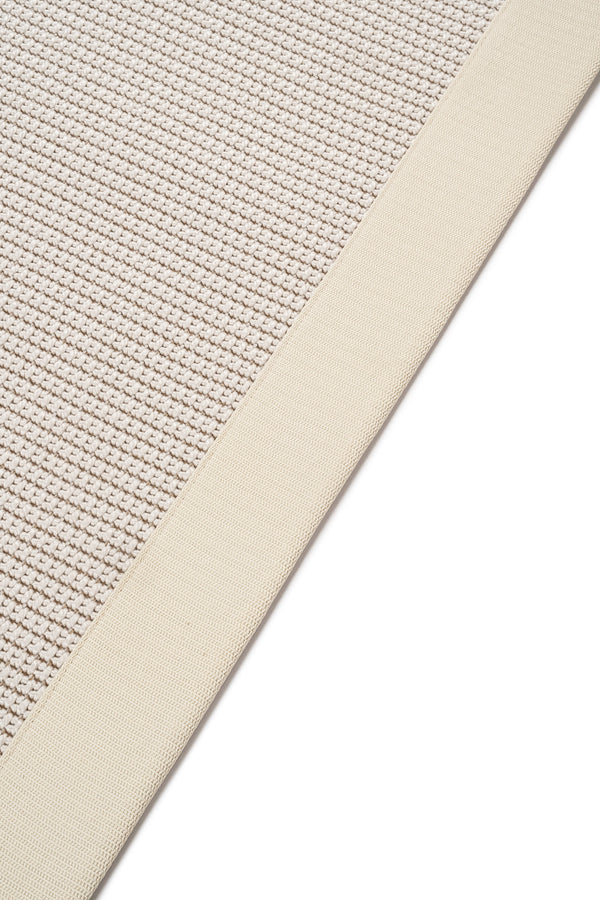 Suit SU01 Cream Pamuk Bordür 01 White Salon Koridor Mutfak Sisal Halı görsel 5