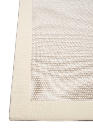 Suit SU01 Cream Pamuk Bordür 01 White Salon Koridor Mutfak Sisal Halı görsel 4