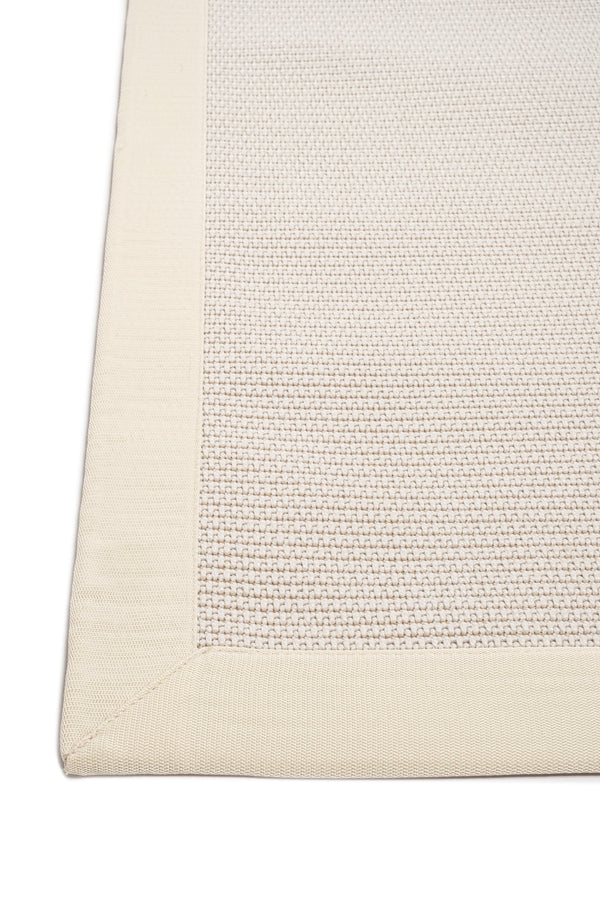 Suit SU01 Cream Pamuk Bordür 01 White Salon Koridor Mutfak Sisal Halı görsel 4