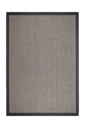 Suit SU02 Grey Pamuk Bordür 08 Anthracite Salon Koridor Mutfak Sisal Halı görsel 2