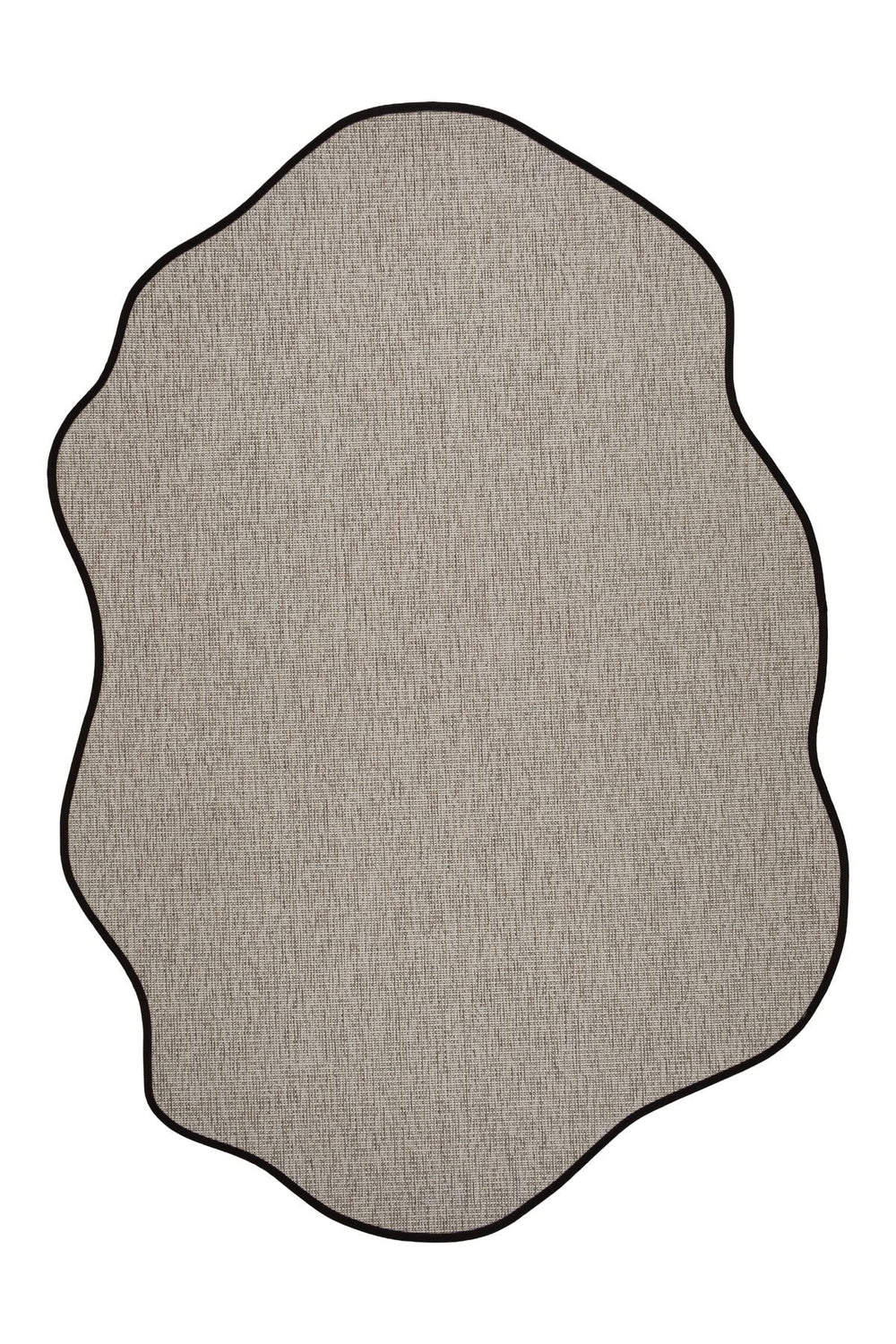 Canvas 2 Suit SU02 Grey Pamuk Bordür 10 Black Amorf Sisal Halı görsel 1