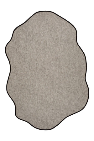 Canvas 2 Suit SU02 Grey Pamuk Bordür 10 Black Amorf Sisal Halı görsel 2