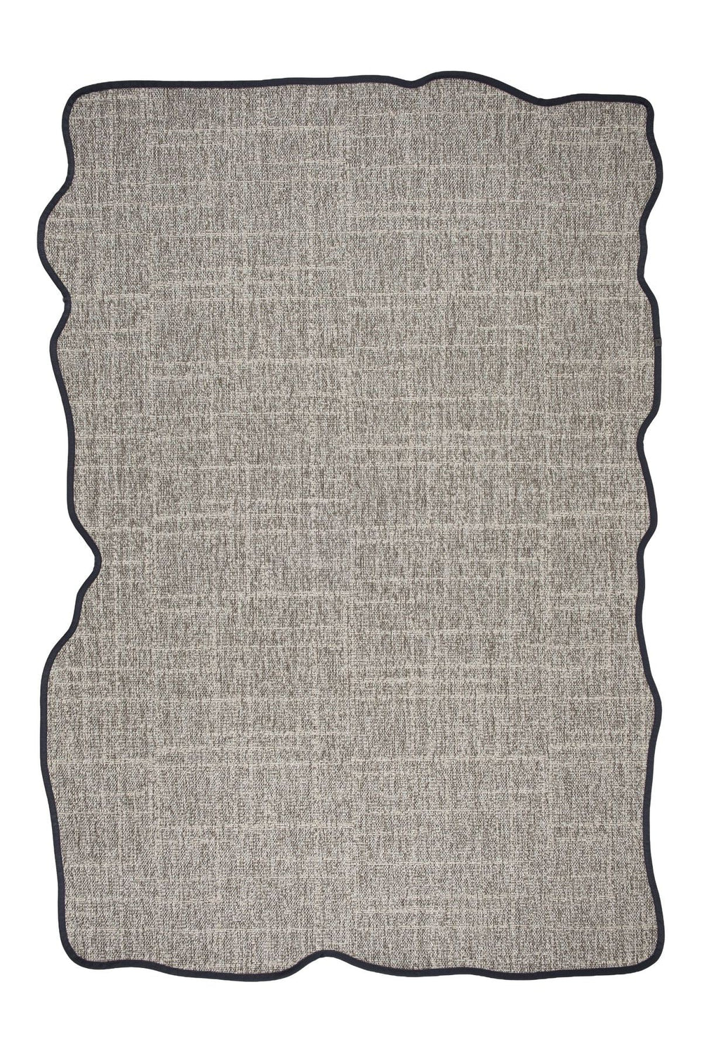 Canvas 4 Look LK02 Grey Pamuk Bordür 10 Black Amorf Sisal Halı görsel 1