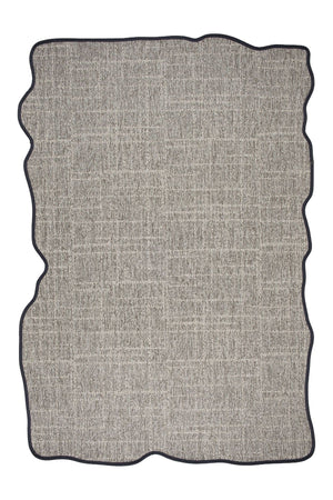Canvas 4 Look LK02 Grey Pamuk Bordür 10 Black Amorf Sisal Halı görsel 2