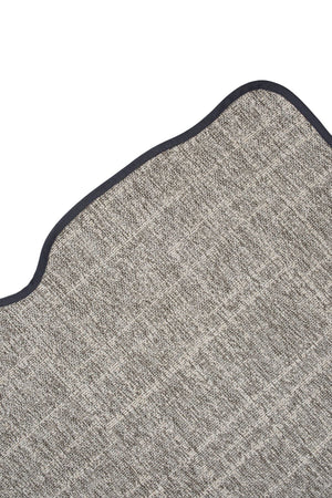 Canvas 4 Look LK02 Grey Pamuk Bordür 10 Black Amorf Sisal Halı görsel 3