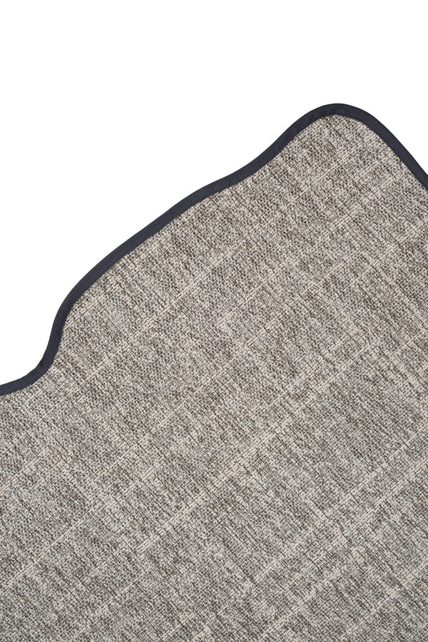 Canvas 4 Look LK02 Grey Pamuk Bordür 10 Black Amorf Sisal Halı görsel 3