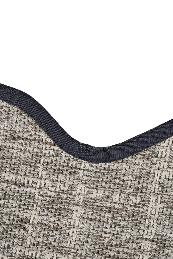 Canvas 4 Look LK02 Grey Pamuk Bordür 10 Black Amorf Sisal Halı görsel 6