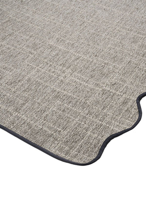 Canvas 4 Look LK02 Grey Pamuk Bordür 10 Black Amorf Sisal Halı görsel 7