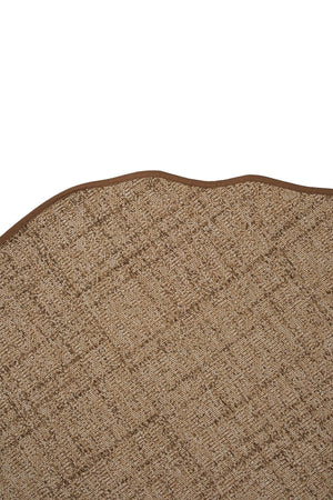Canvas 1 Look LK03 Jut Pamuk Bordür 04 Dark Beige Amorf Sisal Halı görsel 3