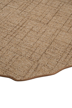 Canvas 1 Look LK03 Jut Pamuk Bordür 04 Dark Beige Amorf Sisal Halı görsel 4