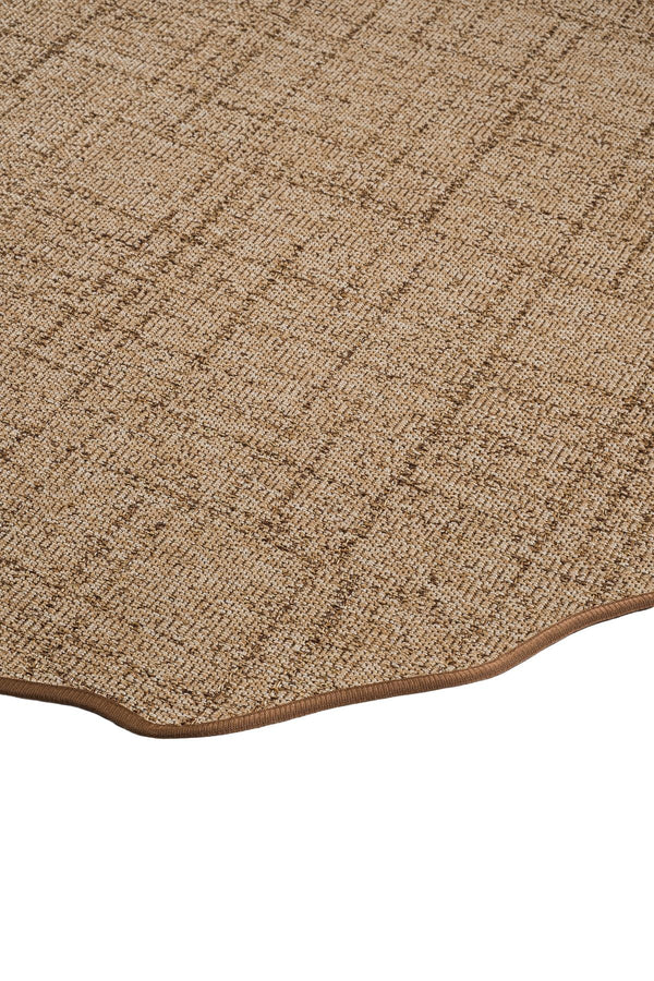Canvas 1 Look LK03 Jut Pamuk Bordür 04 Dark Beige Amorf Sisal Halı görsel 4