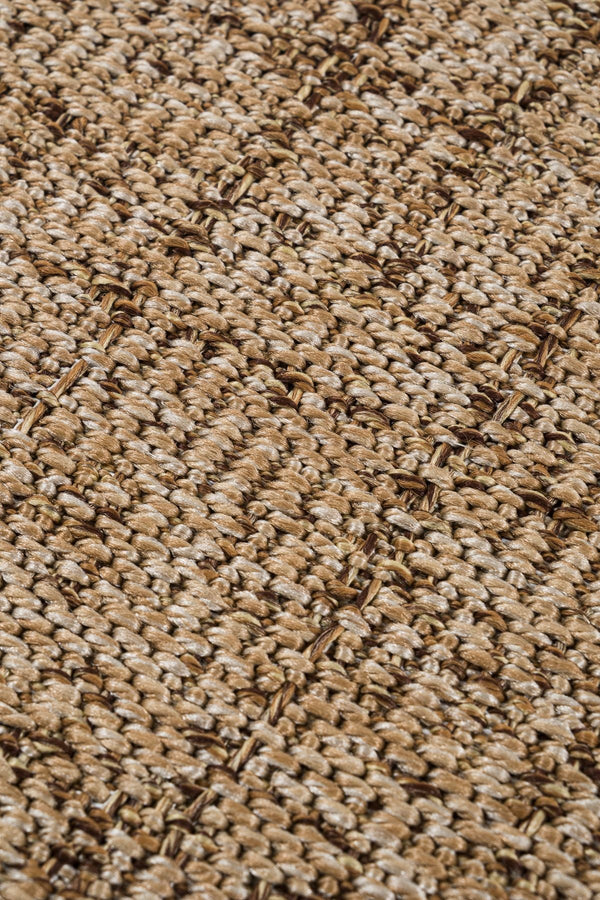 Canvas 1 Look LK03 Jut Pamuk Bordür 04 Dark Beige Amorf Sisal Halı görsel 8