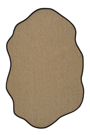 Canvas 2 Suit SU03 Jut Pamuk Bordür 10 Black Amorf Sisal Halı görsel 2