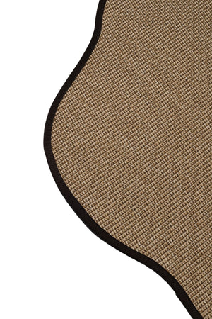 Canvas 2 Suit SU03 Jut Pamuk Bordür 10 Black Amorf Sisal Halı görsel 3