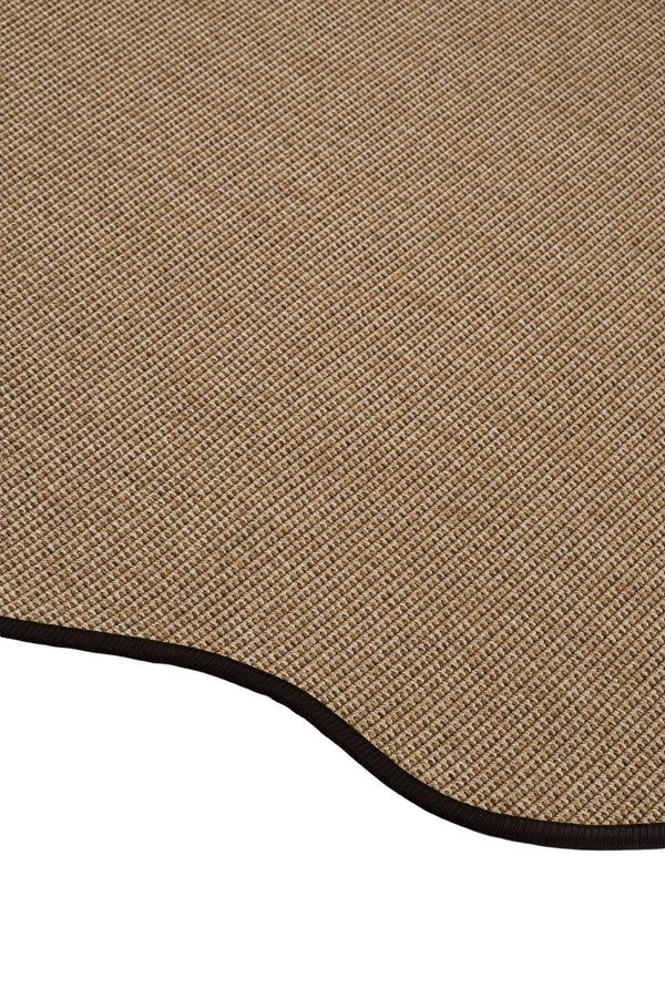 Canvas 2 Suit SU03 Jut Pamuk Bordür 10 Black Amorf Sisal Halı görsel 7