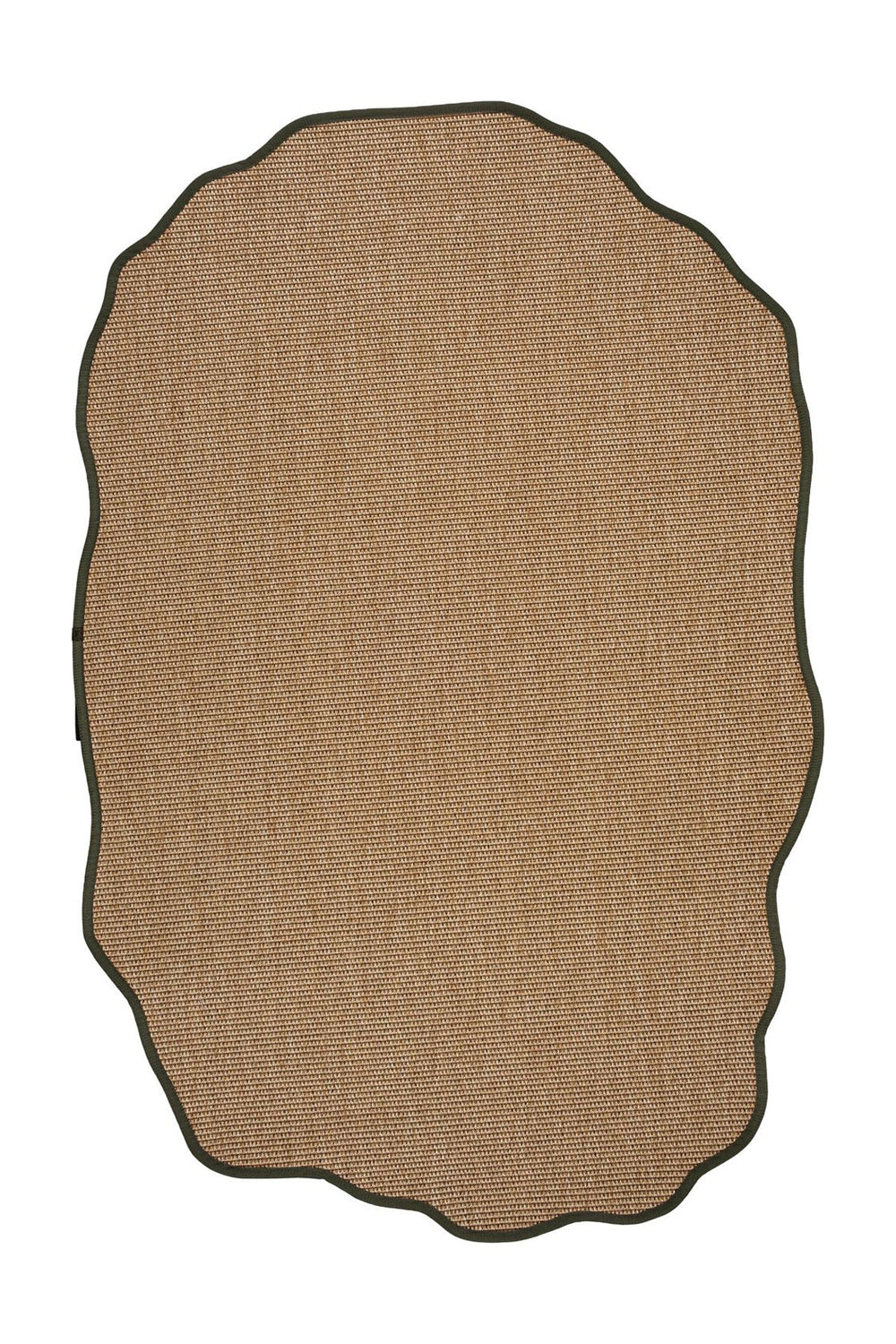 Canvas 1 Suit SU03 Jut Pamuk Bordür 03 Green Amorf Sisal Halı görsel 1