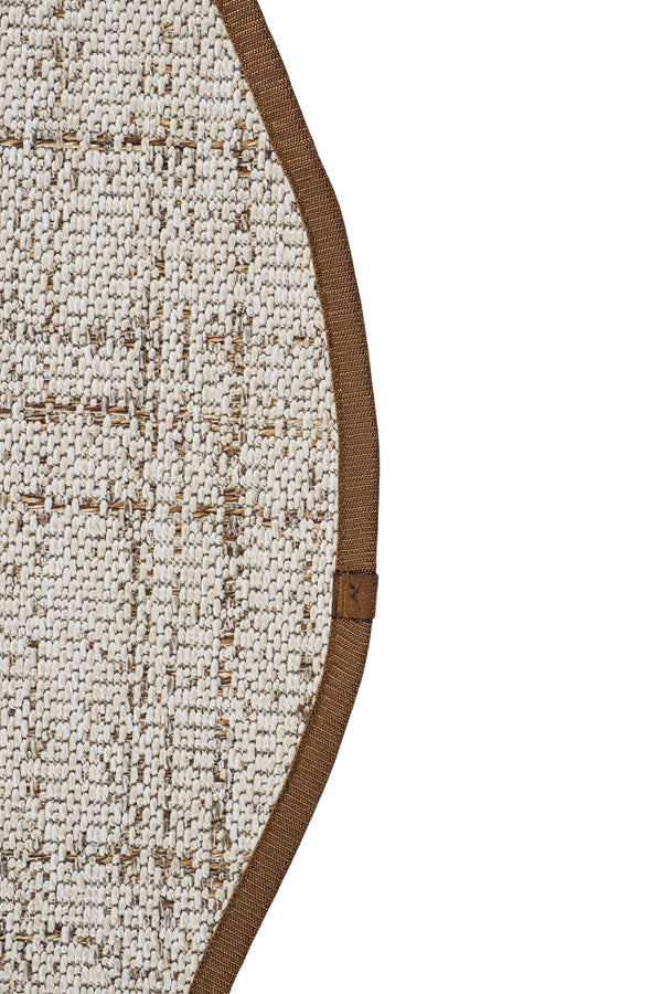 Canvas 3 Look LK01 Cream Pamuk Bordür 04 Dark Beige Amorf Sisal Halı görsel 3