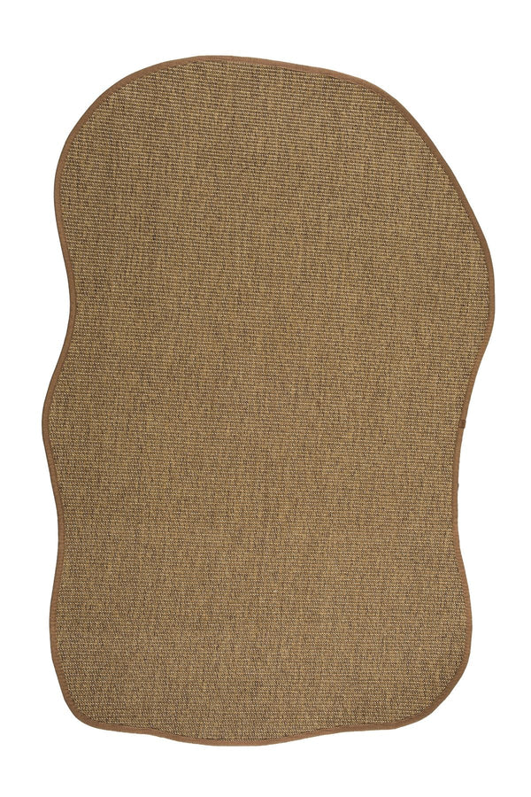 Canvas 3 Suit SU05 Brown Pamuk Bordür 04 Dark Beige Amorf Sisal Halı görsel 2