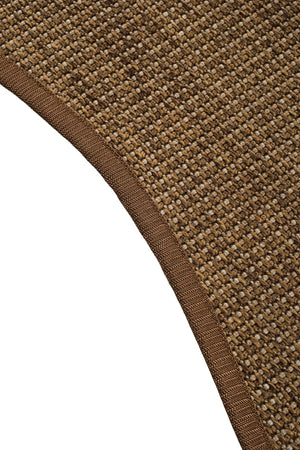 Canvas 3 Suit SU05 Brown Pamuk Bordür 04 Dark Beige Amorf Sisal Halı görsel 4