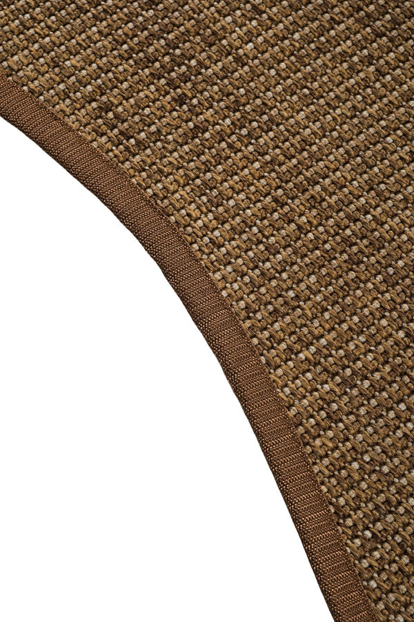 Canvas 3 Suit SU05 Brown Pamuk Bordür 04 Dark Beige Amorf Sisal Halı görsel 4